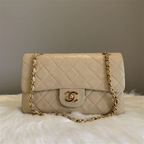 chanel classic flap extra mini size|chanel mini flap bag beige.